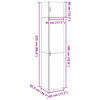 vidaXL Тесен шкаф, сонома дъб, 45x42,5x225 см, инженерно дърво