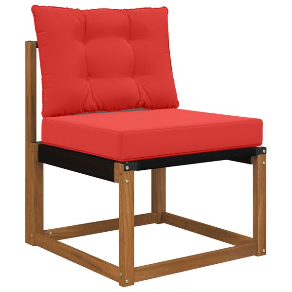 vidaXL Възглавница за диван на открито 2 pcs Червено Полиестер