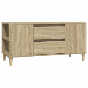 vidaXL ТВ шкаф, сонома дъб, 102x44,5x50 см, инженерно дърво