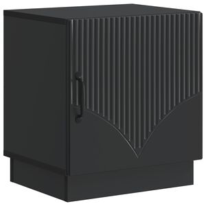 vidaXL Нощно шкафче Черно 43 x 34,5 x 47 см Инженерна дървесина