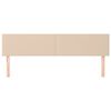 vidaXL Горни табли 2 бр капучино 100x5x78/88 см изкуствена кожа