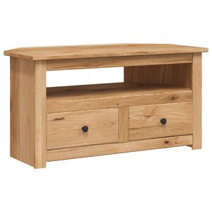 vidaXL Ъглов ТВ шкаф, 93x49x49 см, бор масив, Panama Range
