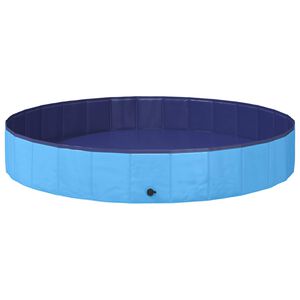 vidaXL Кучешки Басейн Синьо &Oslash;200 x 30 см Дебел PVC
