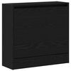 vidaXL Шкаф за обувки 60 x 21 x 57 cm Инженерна дървесина Черния дъб