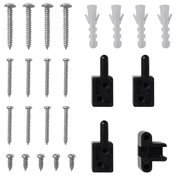 vidaXL Мрежа против насекоми с панта Антрацит и черен 100 x 215 cm