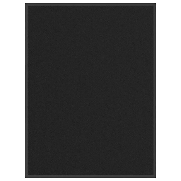vidaXL Изтривалка, черна, 90x120 см