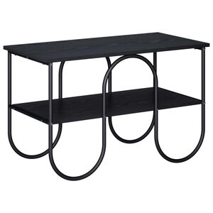 vidaXL ТВ стойка 80 x 40 x 50 cm Черен дъб Инженерна дървесина