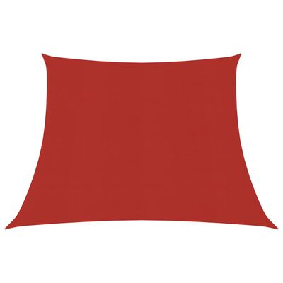 vidaXL Платно-сенник, 160 г/м², червено, 3/4x2 м, HDPE