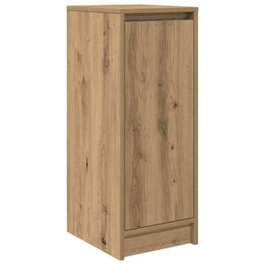 vidaXL Шкаф за обувки, дъб артизан, 29,5x34x76 см, инженерно дърво