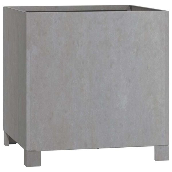 vidaXL Кашпа с крака, ръждиво, 40x40x40 см, кортенова стомана