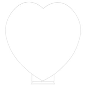 vidaXL Сватбена арка Бяло 195 x 35 x 211 см Стомана