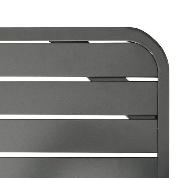 vidaXL Градинска маса, тъмносива, 180x83x72 см, стомана