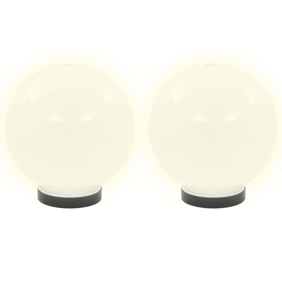 vidaXL Градински сфери за LED лампи, 2 бр, 20 см, PMMA