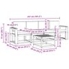 vidaXL Комплект дивани за открито 5 pcs Натурален и Крема