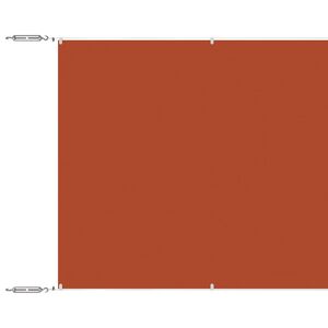vidaXL Вертикален сенник, теракота, 60x1000 см, оксфорд плат