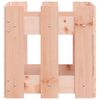 vidaXL Градинска кашпа с дизайн на ограда 30x30x30 см дугласки масив