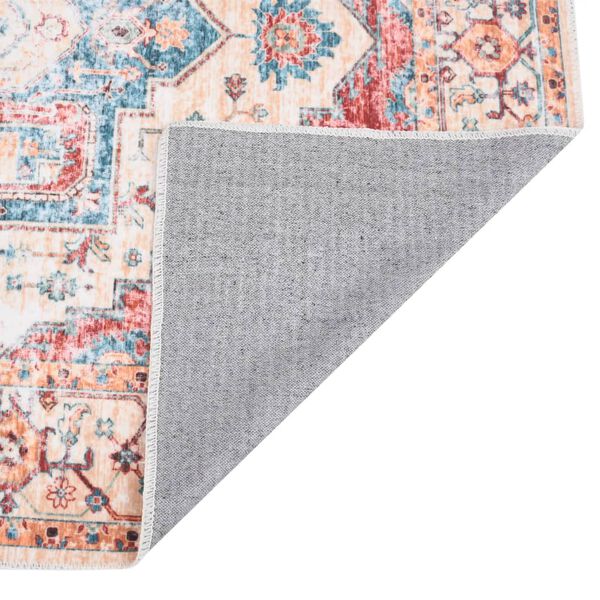 vidaXL Цветен килим с принт, миещ се, сгъваем, 180x270 см, полиестер