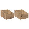vidaXL Кутия за LP записи 2 бр. Дъб артизан 23 x 33 x 16 см