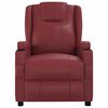 vidaXL Изправящ стол, виненочервен, изкуствена кожа