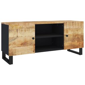 vidaXL ТВ шкаф, 105x33x46 см, масивно мангово дърво