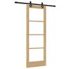 vidaXL Преплъзваща се врата Естествен 73,5 x 198,5 см