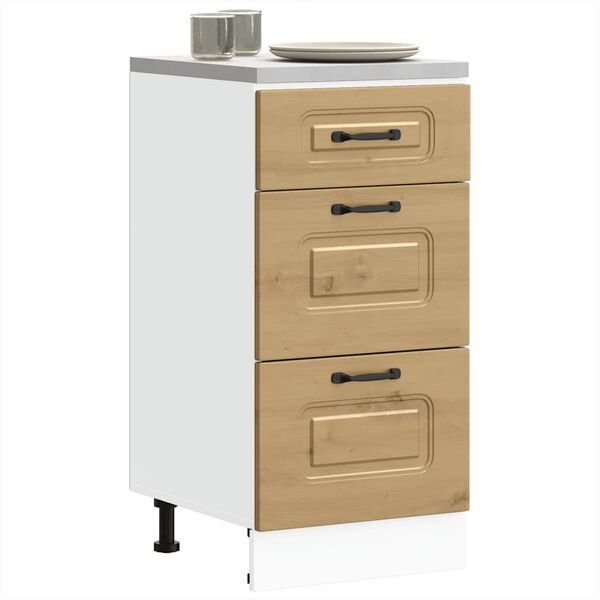 vidaXL Кухненски шкаф, "Kalmar", дъб артизан, инженерно дърво