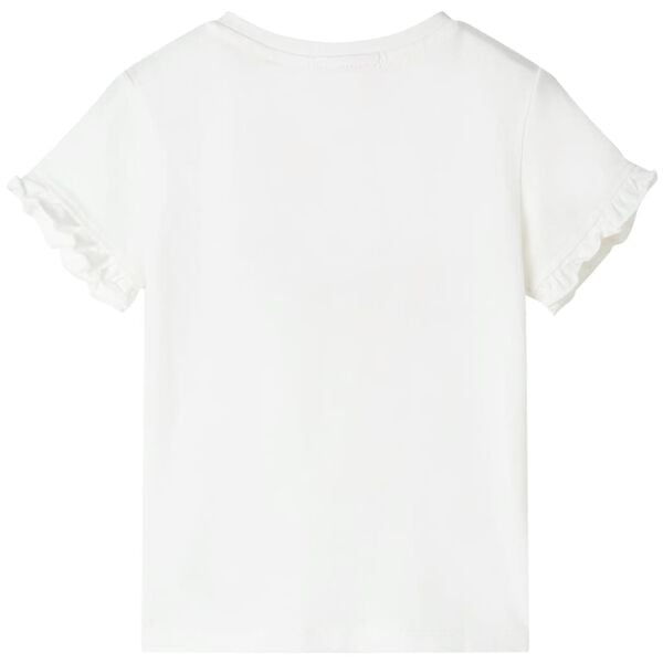 Детска тениска, екрю, 92