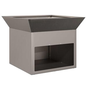 vidaXL Огнище Ръждясало 50 x 50 x 40 cm Патинираща стомана