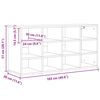 vidaXL Шкаф за обувки Сонома дъб 103 x 30 x 51 см Инженерно дърво