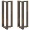 vidaXL Крака за конзолна маса, Т-образни, 2 бр., черни, 25x28x(72-73) см, стомана
