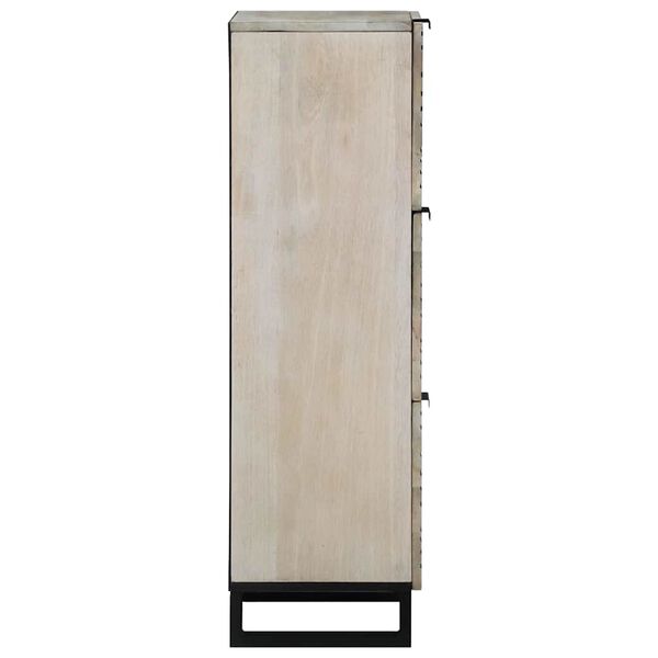 vidaXL Шкафове и стелажи за съхранение на медии Бял и черен