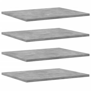 vidaXL Рафтове, 8 бр, бетонно сиви, 40x50x1,5 см, инженерно дърво