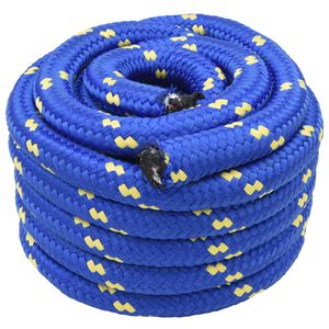 vidaXL Въже за лодка 4 mm 25 m Синьо