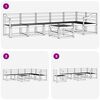 vidaXL Комплект дивани за открито 7 pcs Естествен