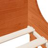 vidaXL Рамка за легло без матрак, восъчнокафяв, 100x200 см, бор масив