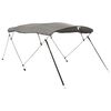 vidaXL Тента за лодка с 4 дъги странични стени 243x(230-244)x137 см