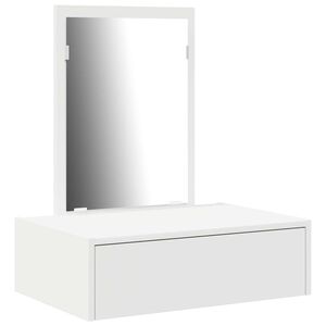 vidaXL Тоалетка с чекмедже Бяло 60 x 40 x 70 см Инженерно дърво