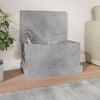 vidaXL Кутия за съхранение, бетонно сиво, 50x30x28 см, инженерно дърво