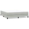 vidaXL Box Spring легло без матрак Светло сиво 180x210 cm кадифе