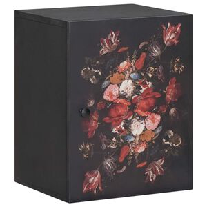 vidaXL Висящ шкаф Многоцветен 38 x 33,5 x 48 см Солидно мангово дърво