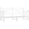 vidaXL Дневна спалня с багажник без матрак Бяла 90x200 cm Стомана