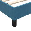 vidaXL Box Spring Легло без матрак Тъмно синьо 200x210 cm Кадифе