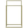 vidaXL Свободностояща поставка за кърпи златиста 48x24x78,5 см желязо