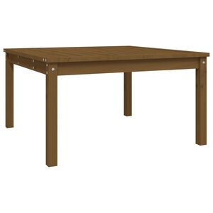 vidaXL Градинска маса меденокафява 82,5x82,5x45 см борово дърво масив