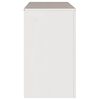 vidaXL Комод Drammen Бяло 111 x 43 x 73.5 см Масивна борова дървесина