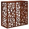 vidaXL Покритие за климатик Ръждясало 110 x 50 x 105 см