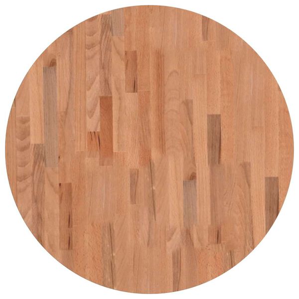 vidaXL Плот за маса &Oslash;70x2,5 см кръгъл масивен бук