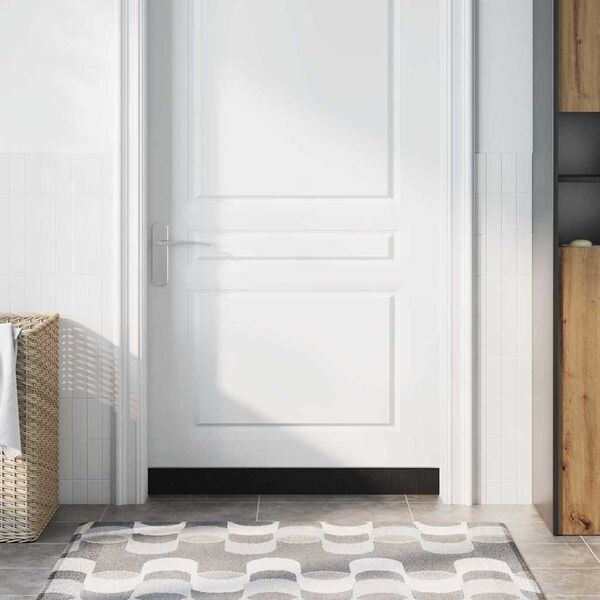 vidaXL Самозалепващи се четки за уплътняване на врати 6 pcs Сребрист