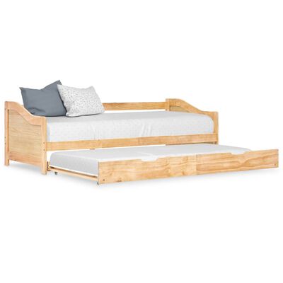 vidaXL Рамка за легло разтегателен диван борово дърво 90x200 см