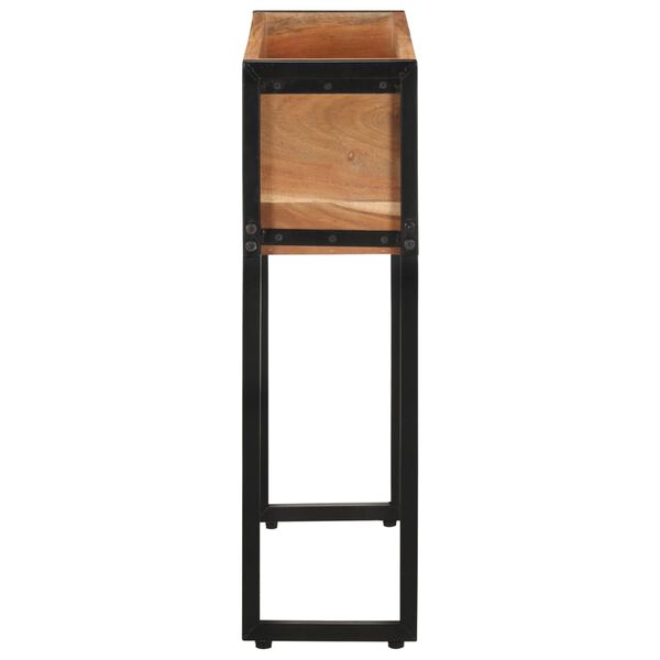 vidaXL Плантер, 60x20x68 см, акациево дърво масив